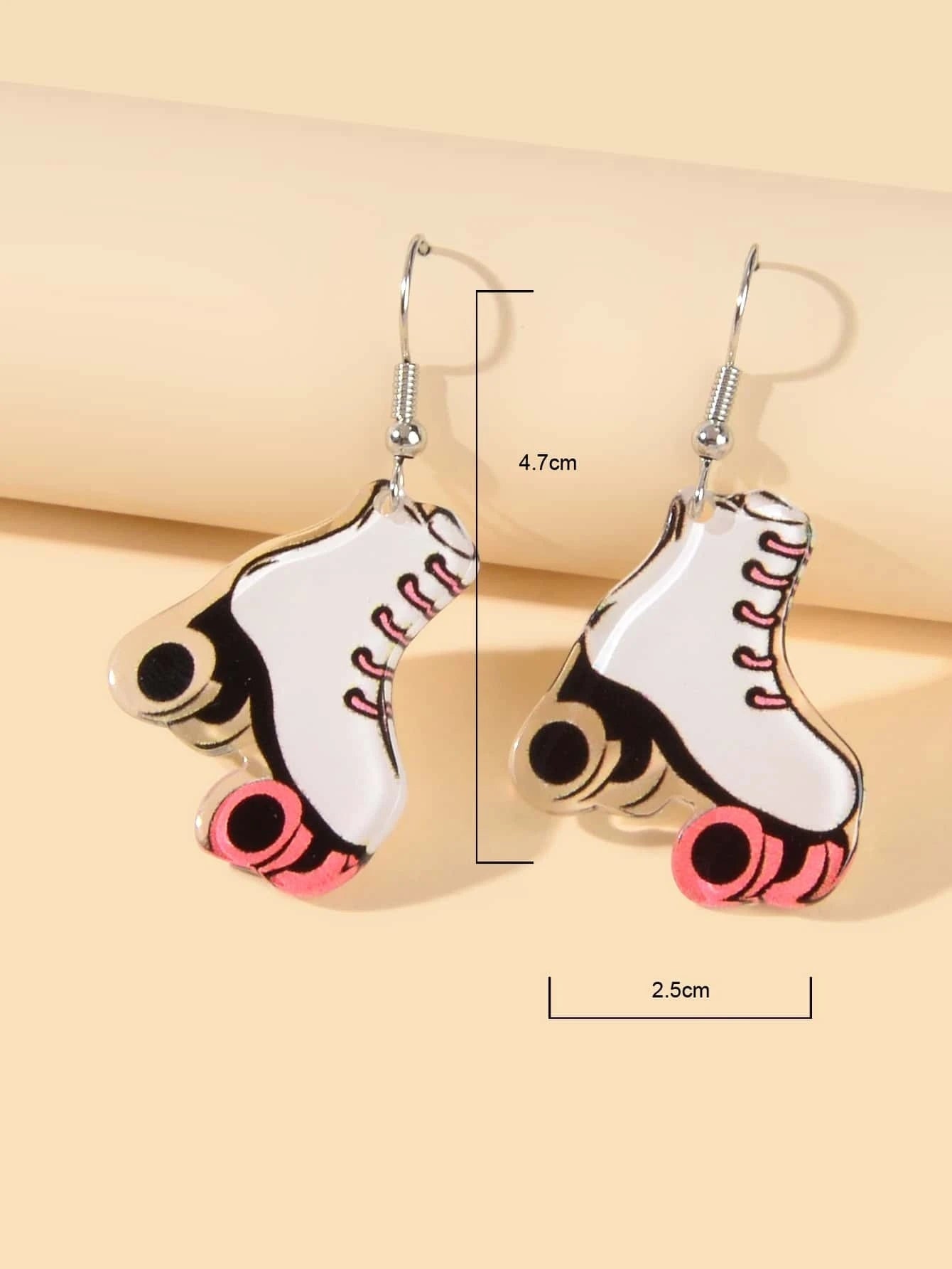 Acrylic Roller Skate Shoes Drop Dangle Party Earrings Girls Teens Accessories-3