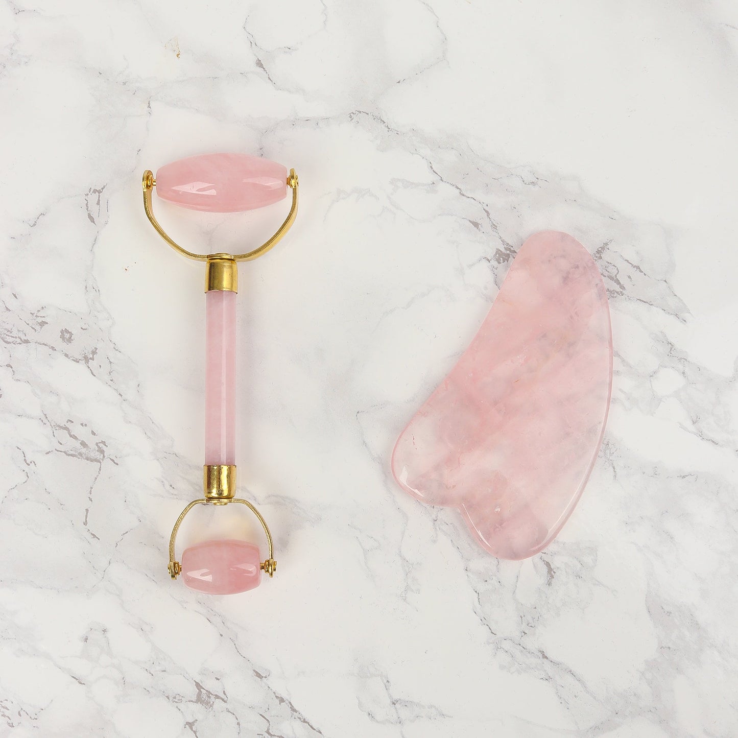 Rose Quartz Gua Sha Tool - Natural Chemical Free Crystal in a Signature Silk Lined Box-3