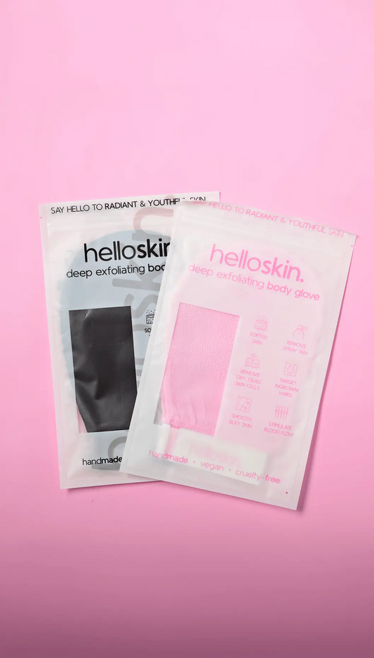 his & hers exfoliating glove (pink & black)-0